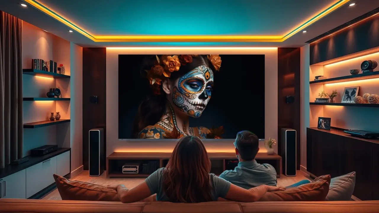 Dialogue Clarity to Cinematic Bass with sound by KEF in TV