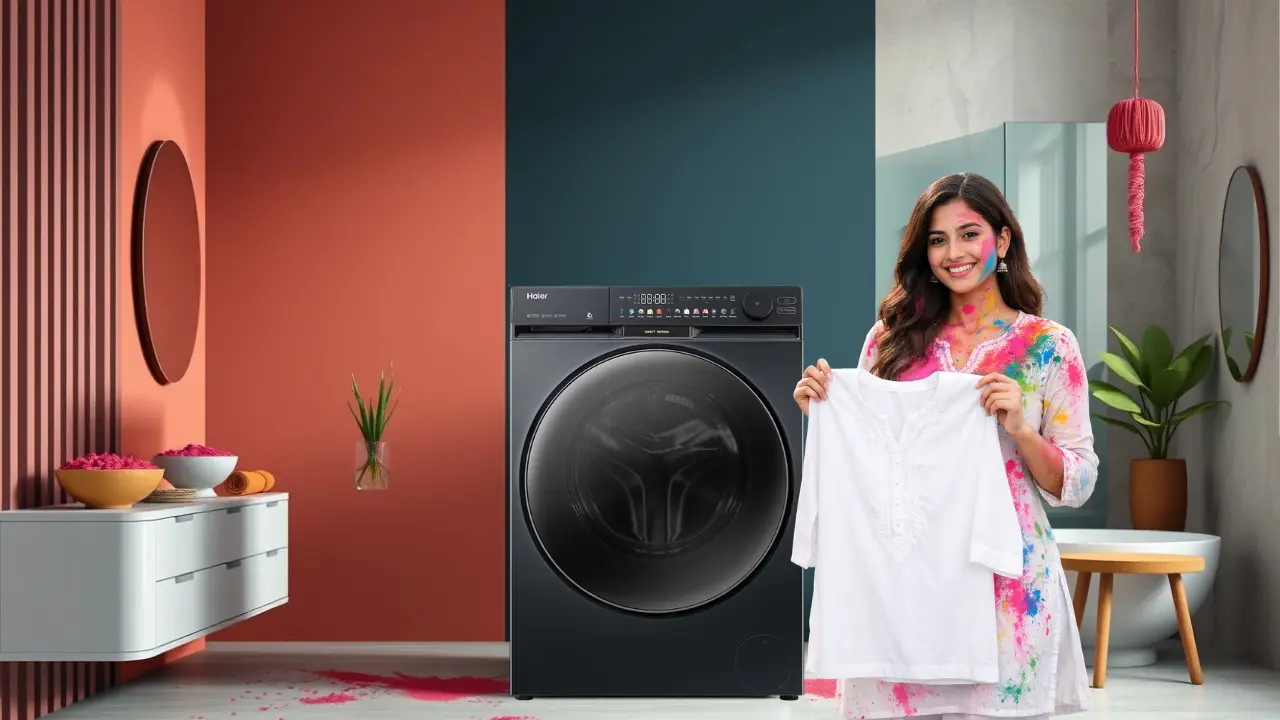 Remove Holi colours without damaging fabric in washing machine