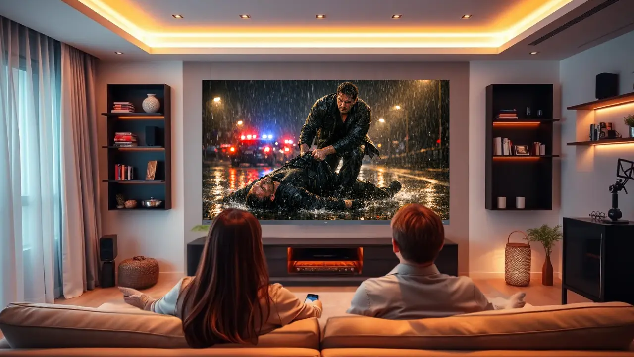 TVs picture and sound attracts attention