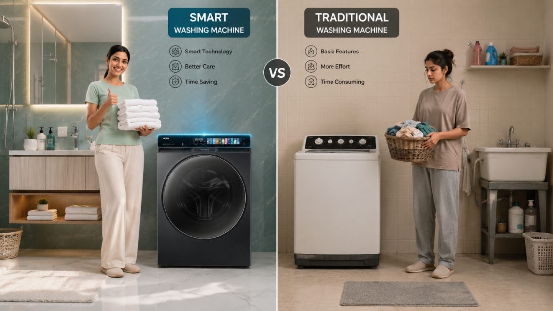Smart Washing Machines vs Traditional Washing Machines